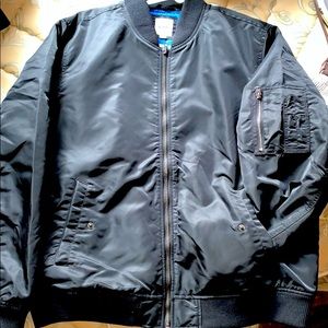 XL blue & black GAP bomber jacket